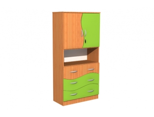 Szafa szkolna z szufladami Fala 18, szer. 900 mm